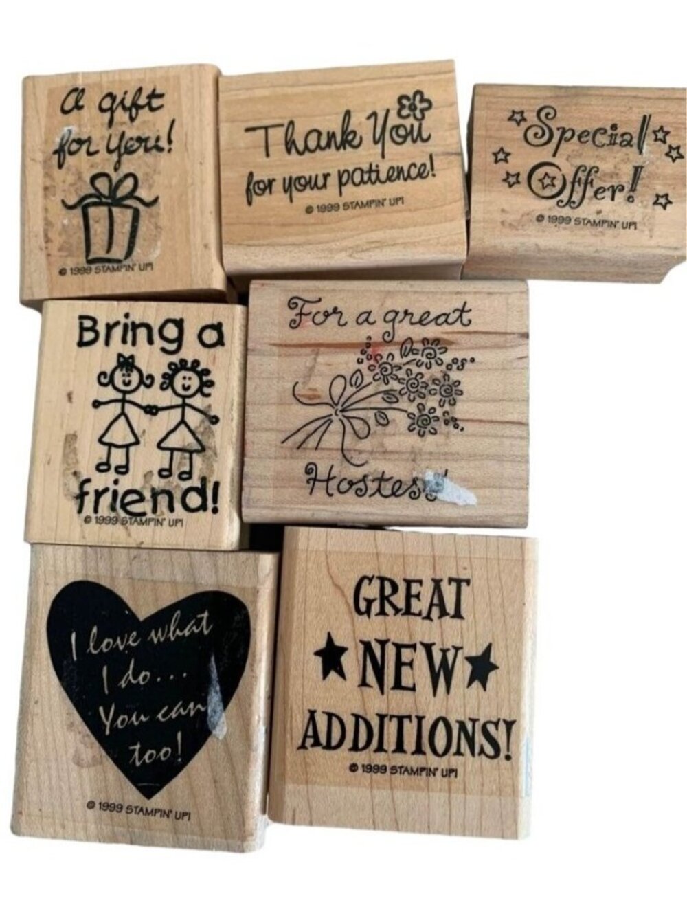Stampin Up Business Memos Rubber Stamp Set